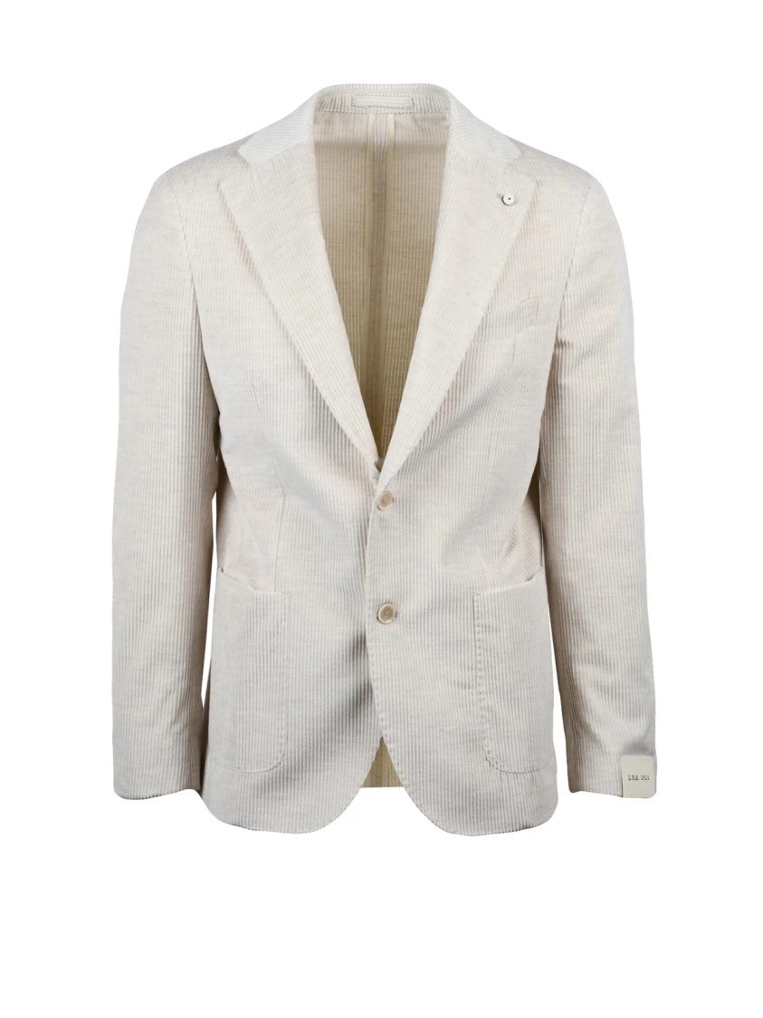 L.B.M. 1911 Velvet Shawl Collar Jacket With Button Closure
