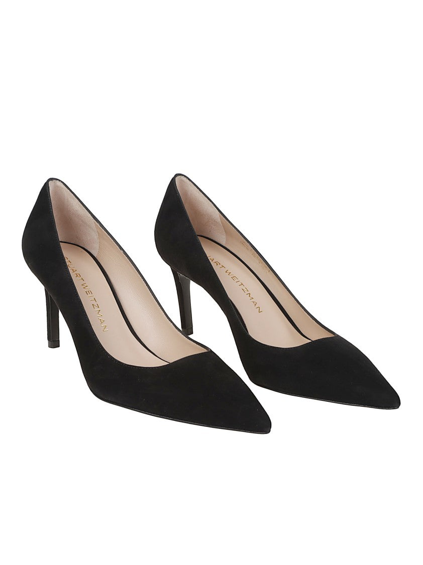 Stuart Weitzman Stuart Power Pointed Leather Pumps