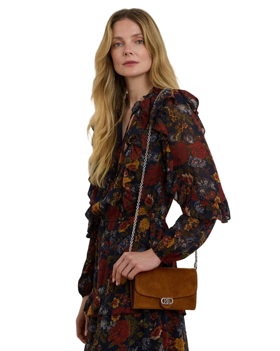 Lauren Ralph Lauren Adair 20-Wallet On A Chain-Large In Tan Cow Leather