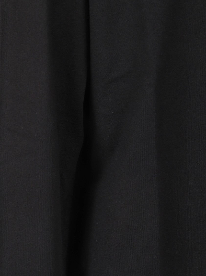 Stone Island Long-Sleeve Black T-Shirt With High Neckline