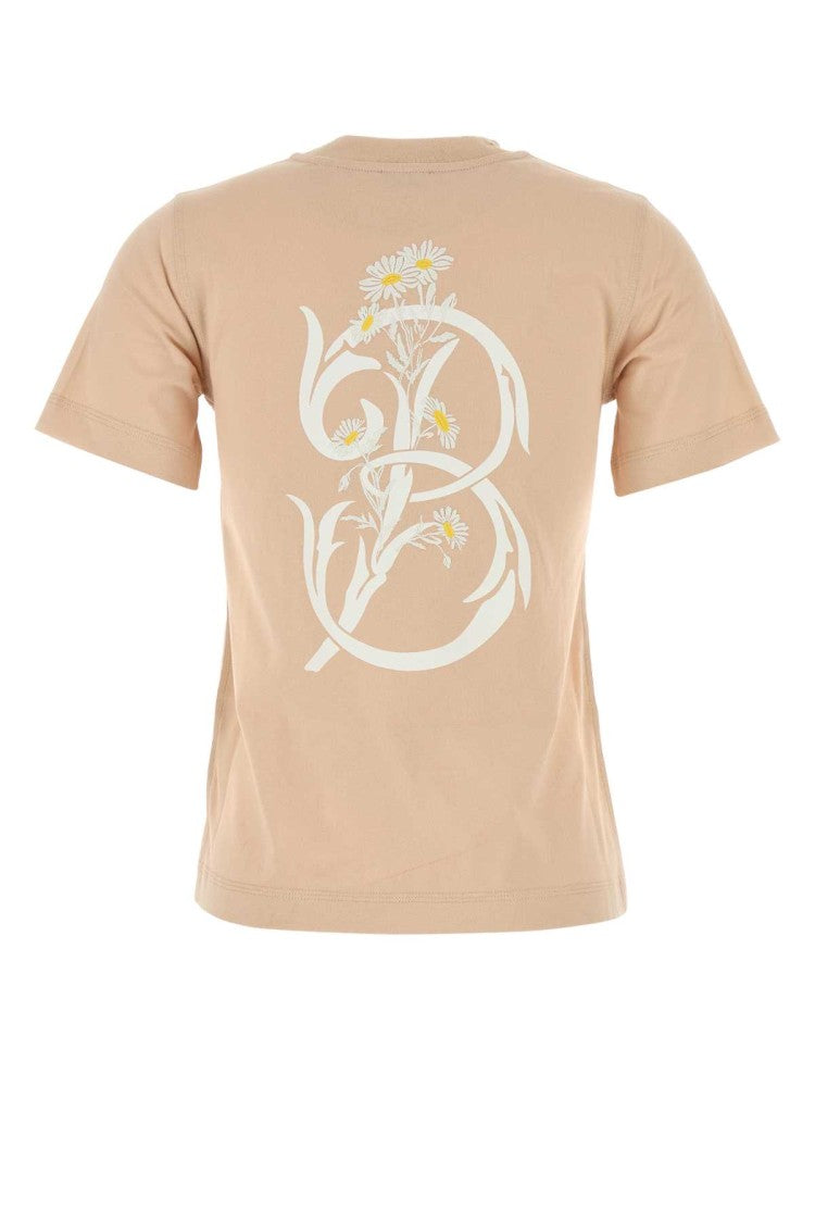 Burberry Peach Cotton T-Shirt
