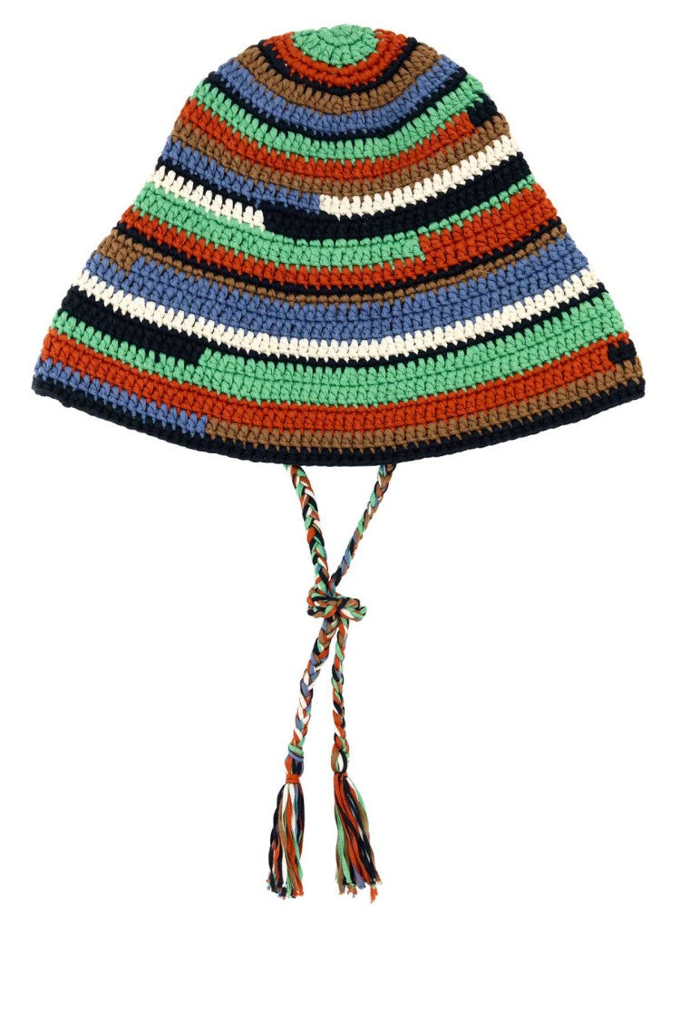 Alanui Multicolor Crochet Sunny Bucket Hat