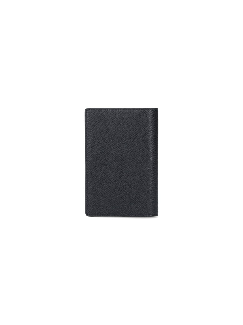 Balenciaga Black Passport Saffiano Leather Wallet Case