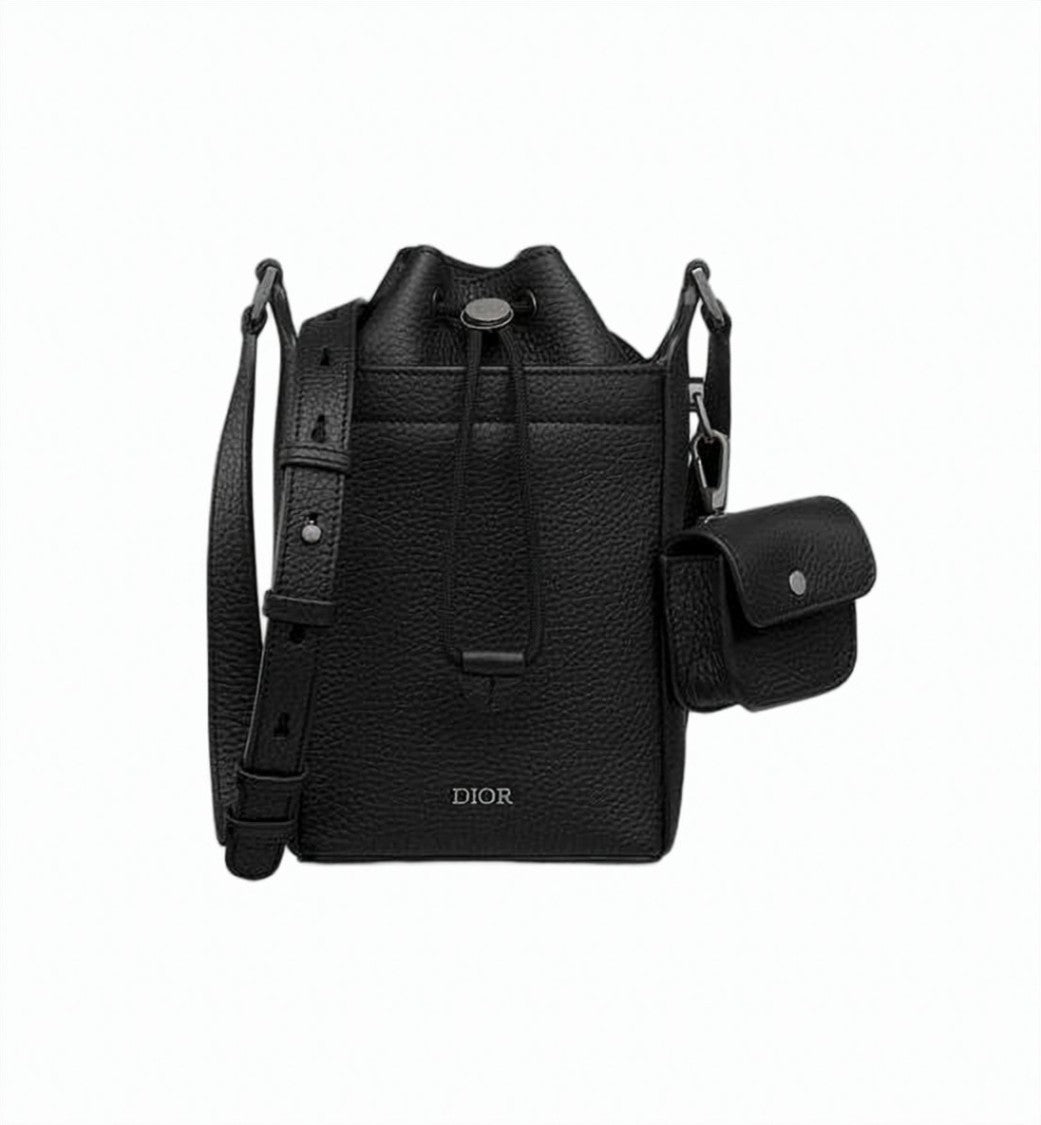 Dior Textured Calf Leather Shoulder Bag