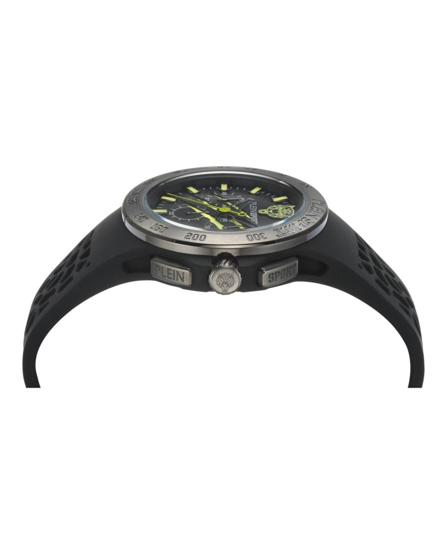 Plein Sport Chronograph Date Quartz Movement Gunmetal Watch With Camo Dial