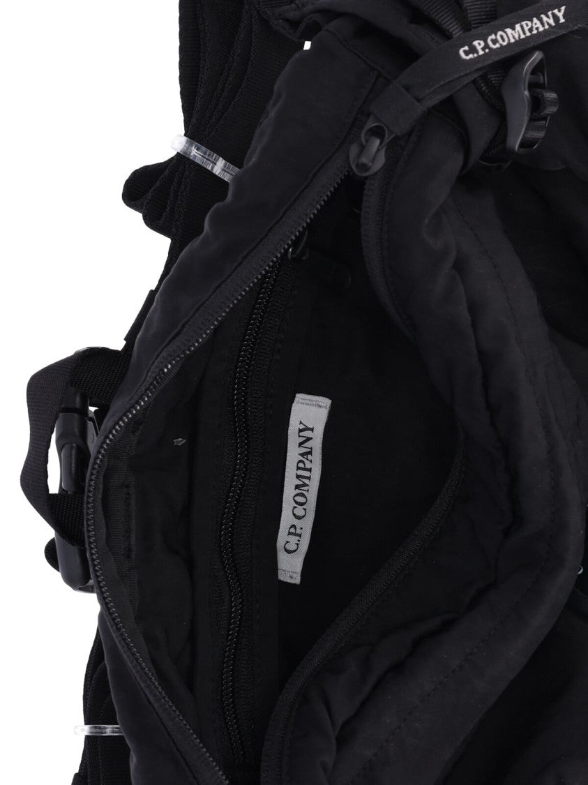 C.P. Company Black Nylon B Lens Belt Bag
