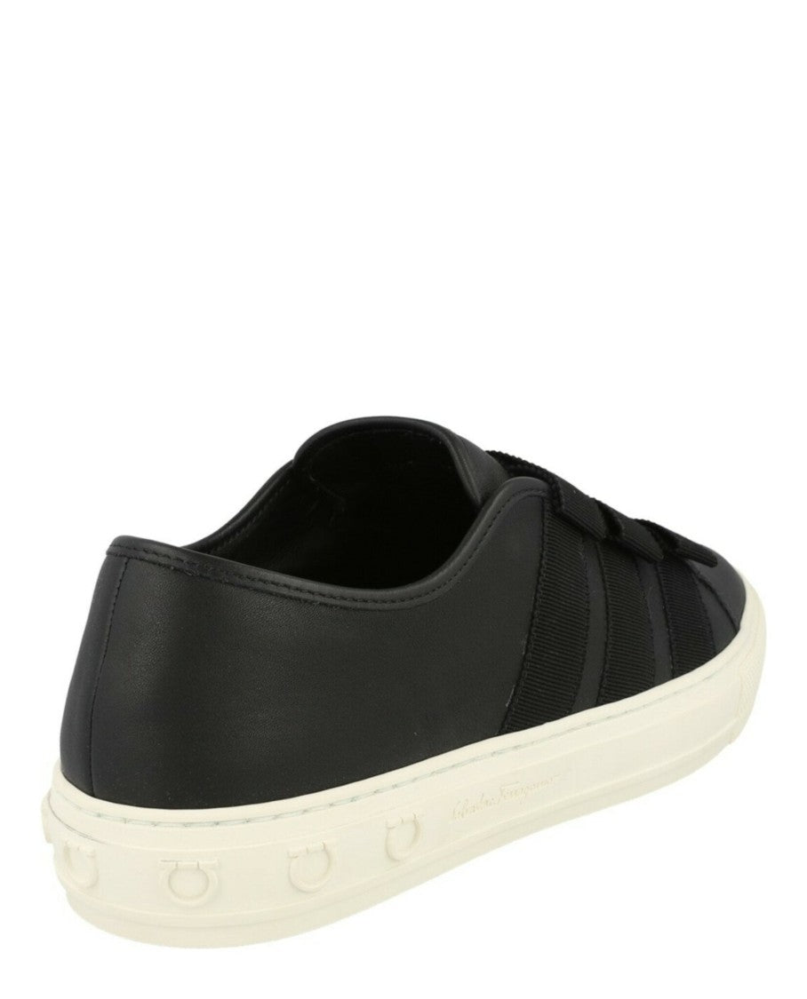 Ferragamo Nataly Calfskin Leather Low-Top Sneakers