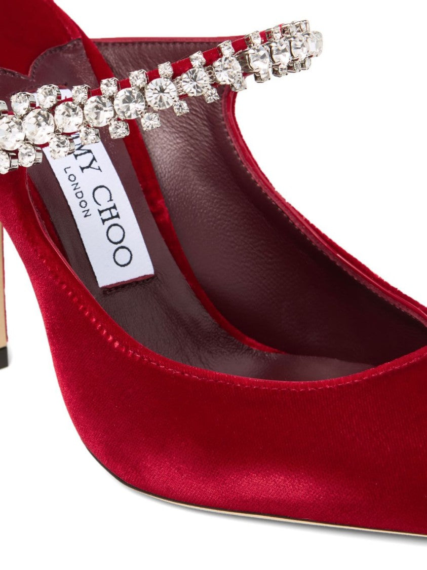 Jimmy Choo Pointed-Toe Slingback Pumps With Crystal Embellishments
