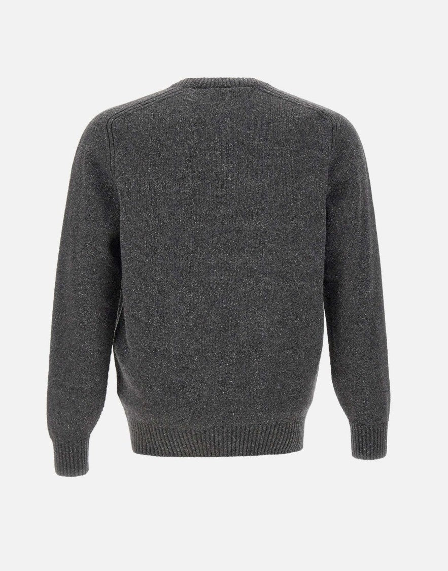 Lacoste Mixed Wool-Silk Crewneck Sweater