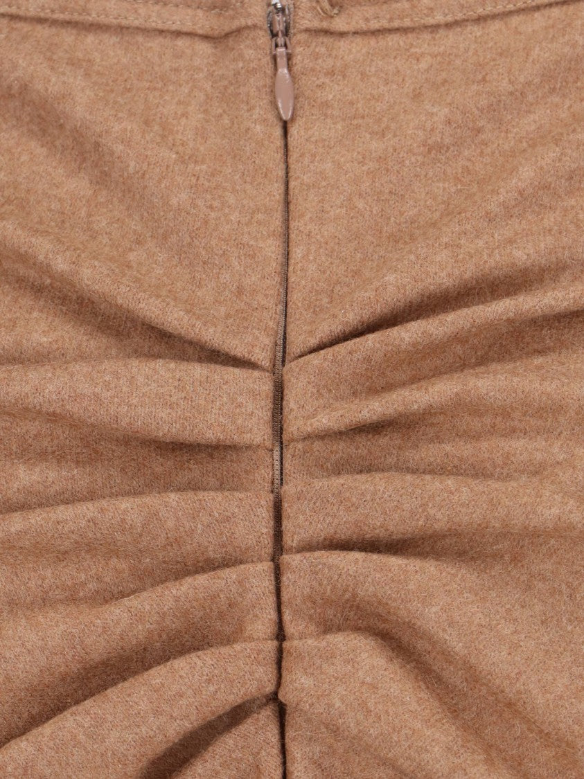 Victoria Beckham Midi Skirt – Brown