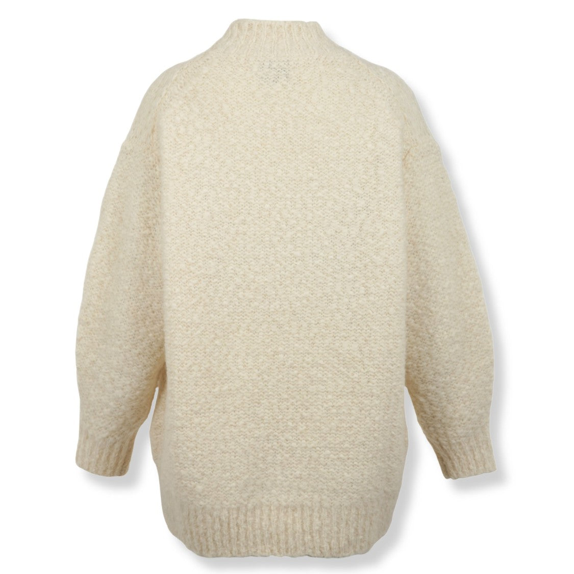 Isabel Marant Textured Knit Oversized Pullover With Ribbed Edges