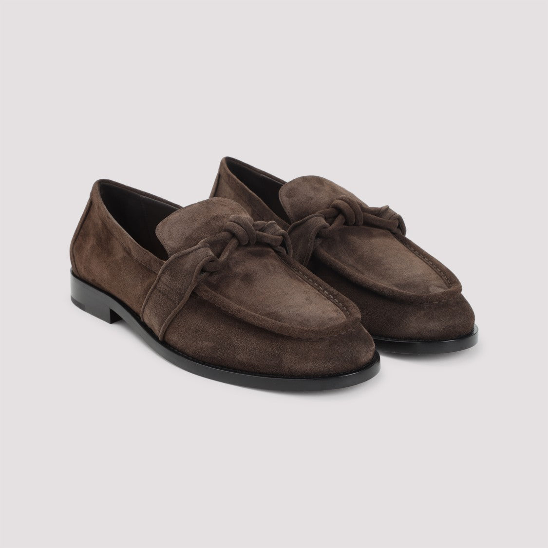 Bottega Veneta Brown Suede Loafers