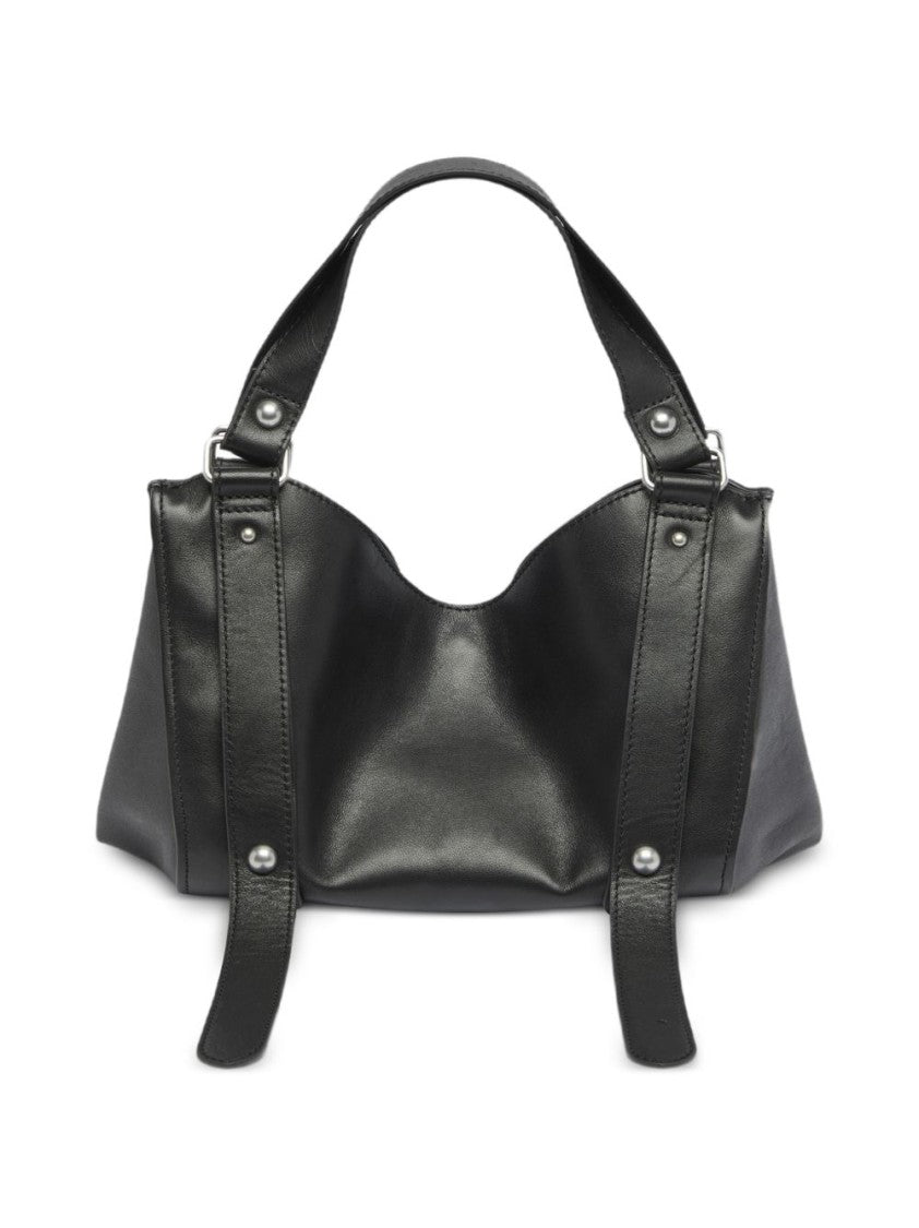 Diesel Black Structured Silk-Nylon Shoulder Bag