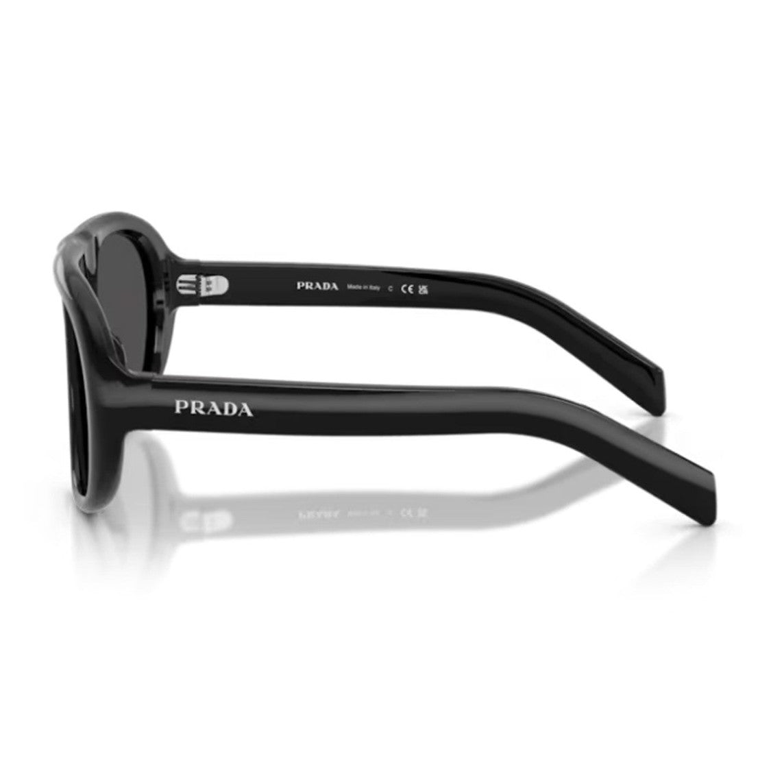 Prada Black Prada C05s Acetate Aviator Sunglasses