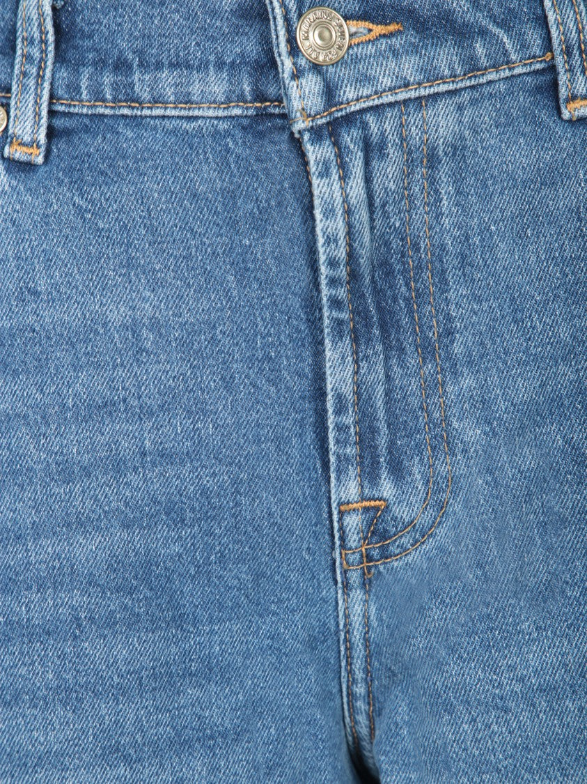 7 For All Mankind Wide-Legged Denim Jeans With Comfortable Fit