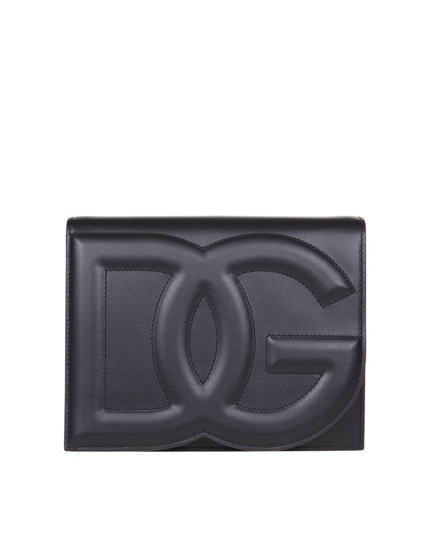 Dolce & Gabbana Crossbody Bag In Leather With Logo
