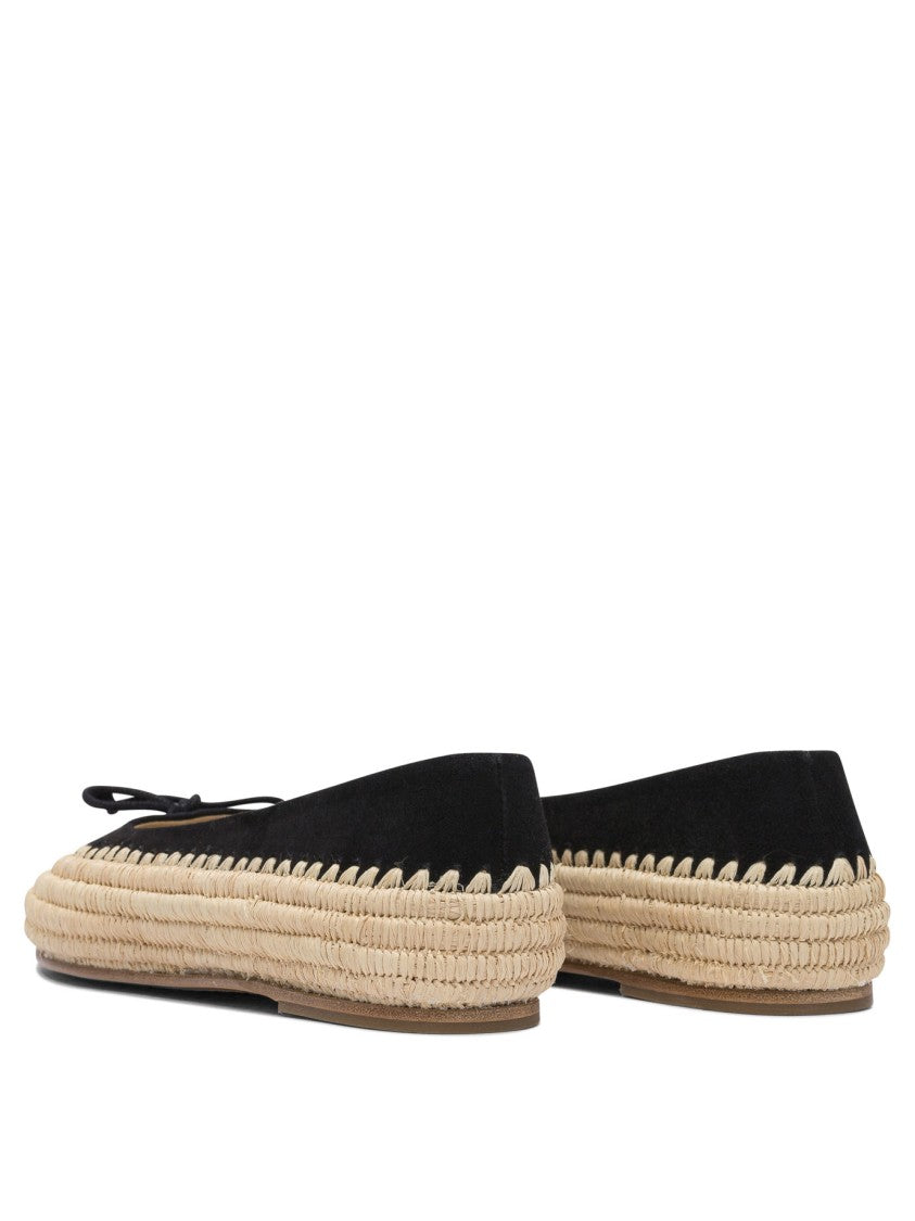 Paloma Barceló Comfort-Focused Ballerinas With Woven Jute Sole
