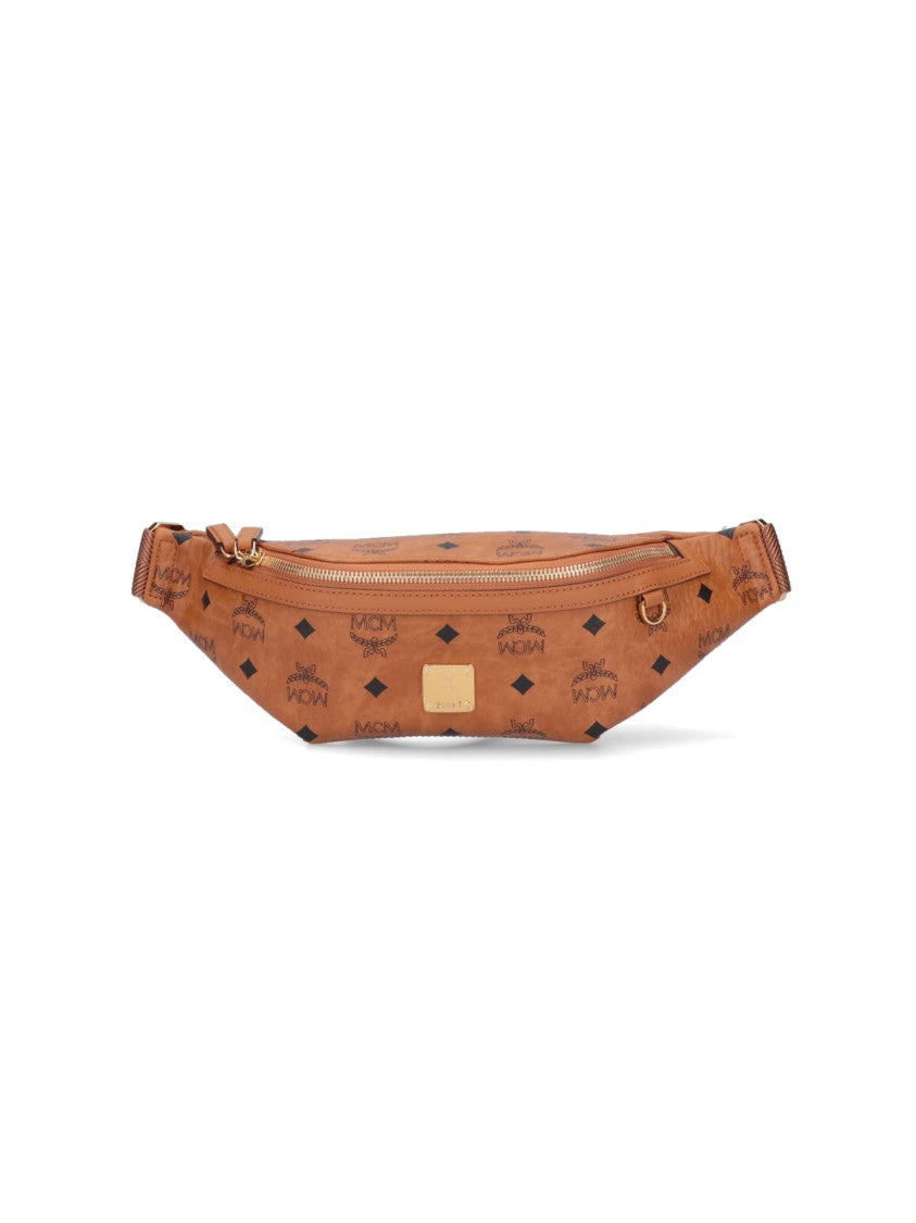 Mcm "Fursten" Small Bum Bag, In Brown "Visetos"