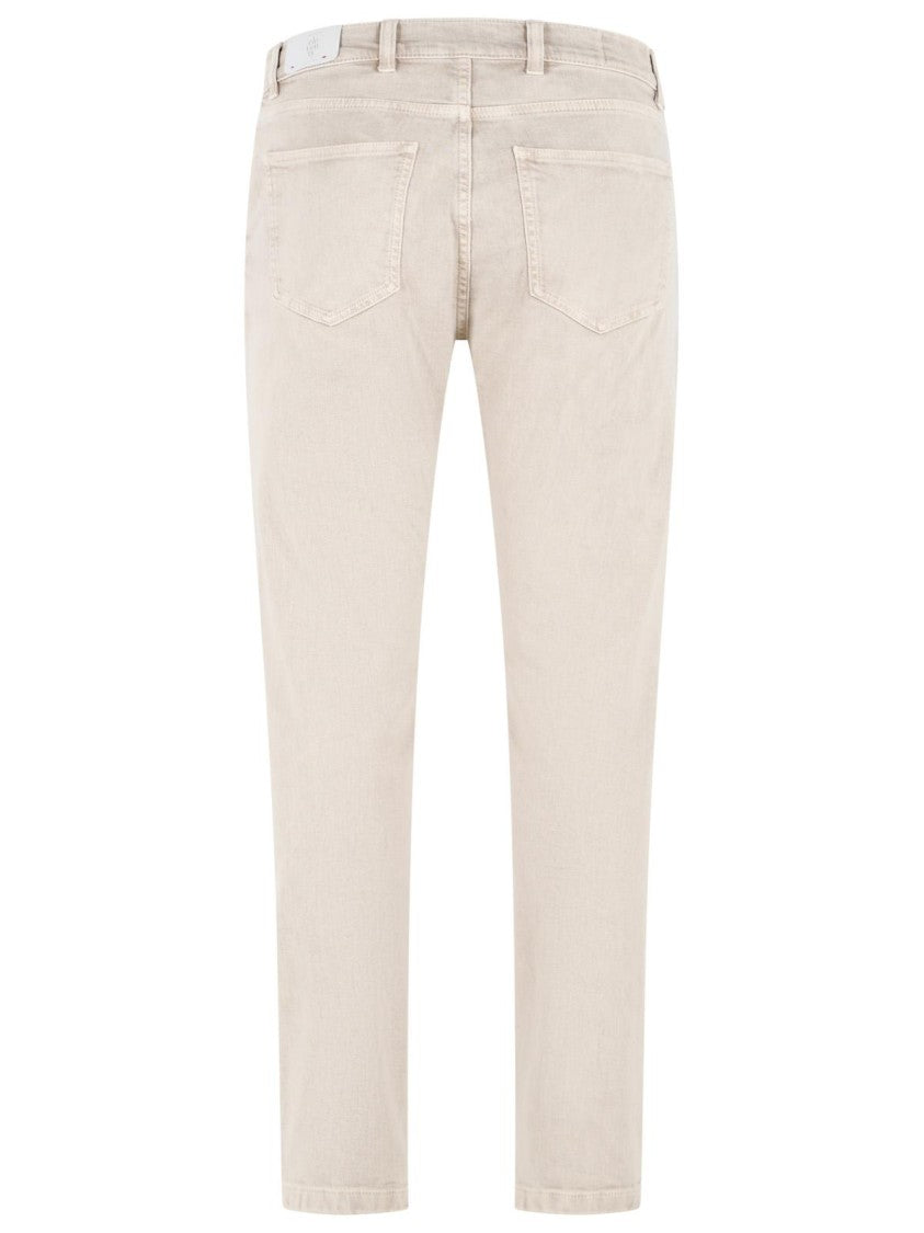 Eleventy Jeans In Denim Stretch Beige