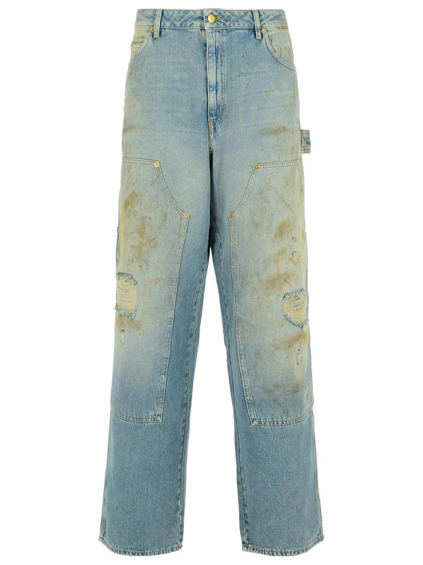 Golden Goose Light Blue Cotton Jeans