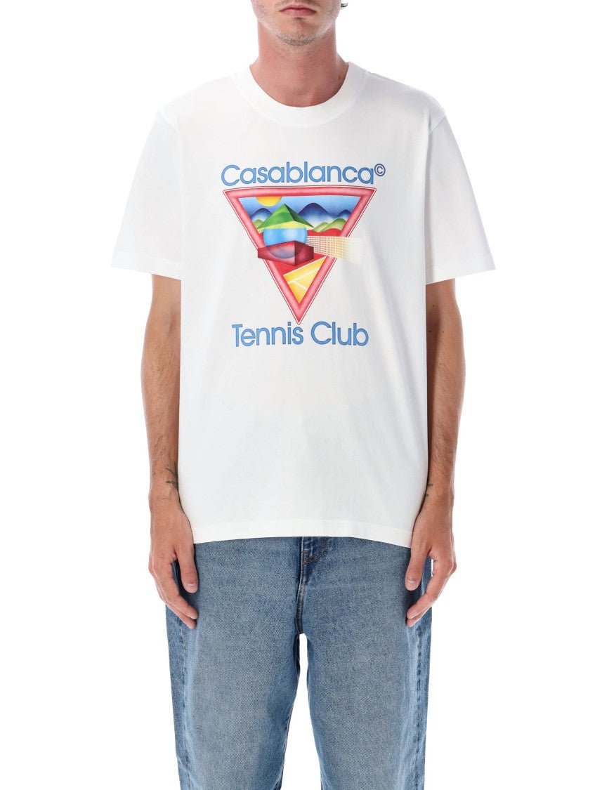 Casablanca Tennis Club Icon Printed T-Shirt