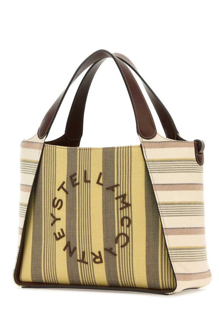 Stella Mccartney Printed Fabric Logo Handbag
