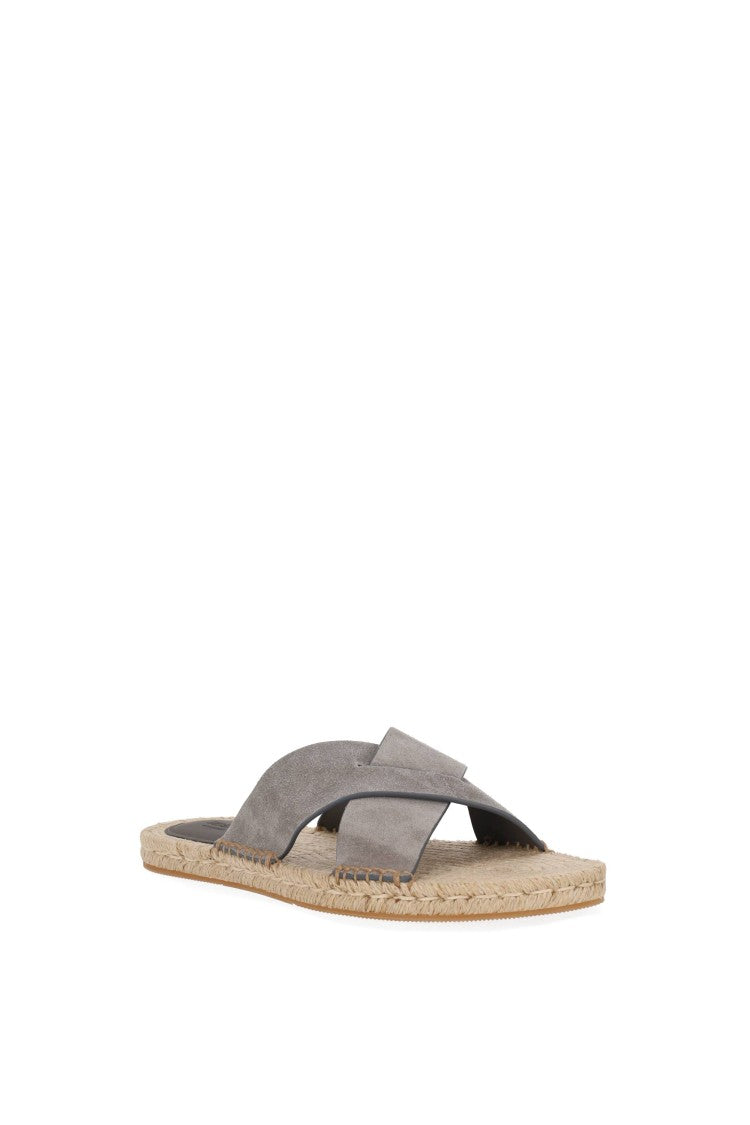 Zegna Suede Leather Smart Casual Sandals
