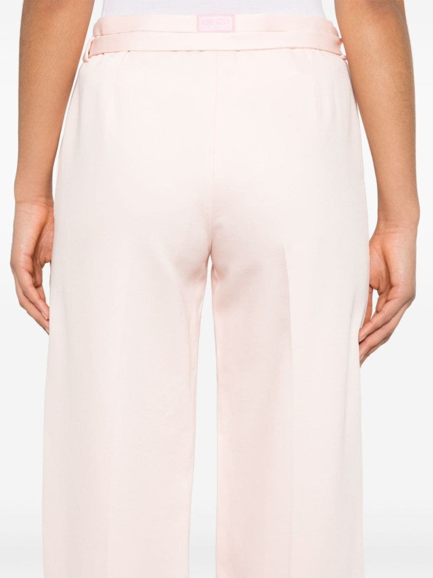 Kenzo Light Pink Straight Leg Trousers