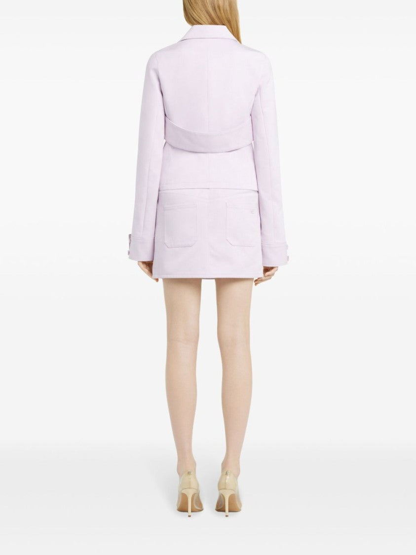 Courrèges Pink Two-Way Zip Front Jacket