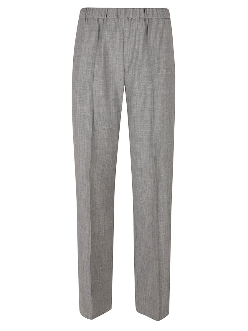 Fabiana Filippi Straight-Leg Trousers With Textured Pattern And Elastic Waistband