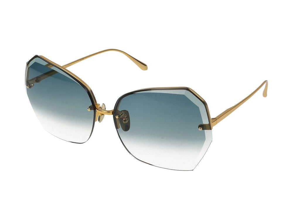 Linda Farrow Sunglasses Linda Farrow Lfl1546 Lila C2 Yellow Gold/Light Gold 69/15/140
