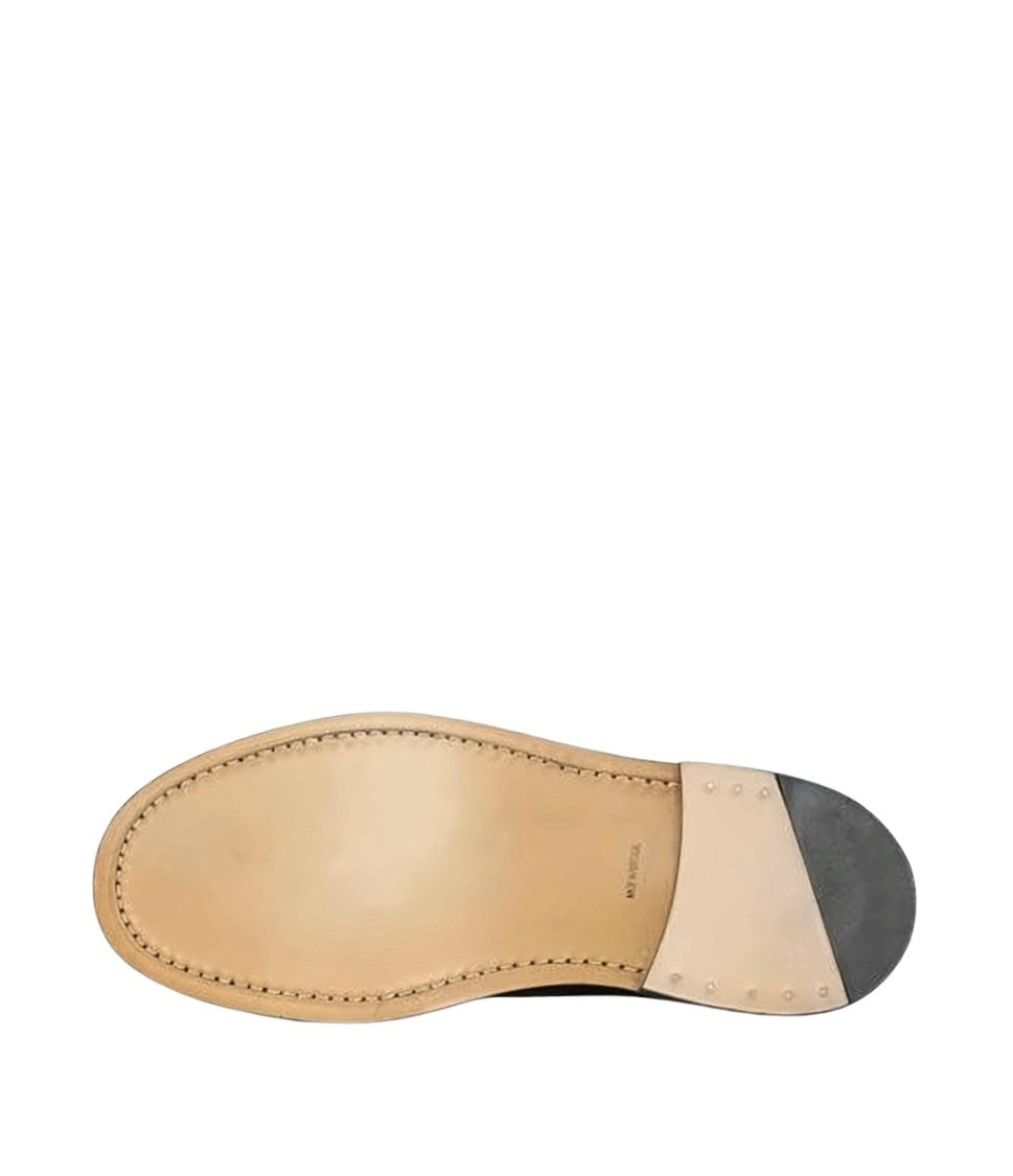 Our Legacy Polished Black Leather Derby Lace-Up Shoes