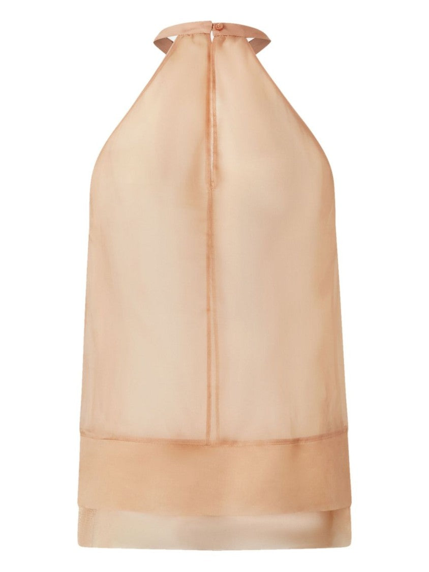 Pinko Halter Neck Silk Top