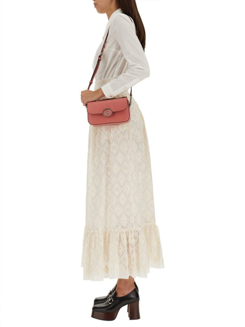 Gucci Floral Broderie Anglaise Midi Skirt