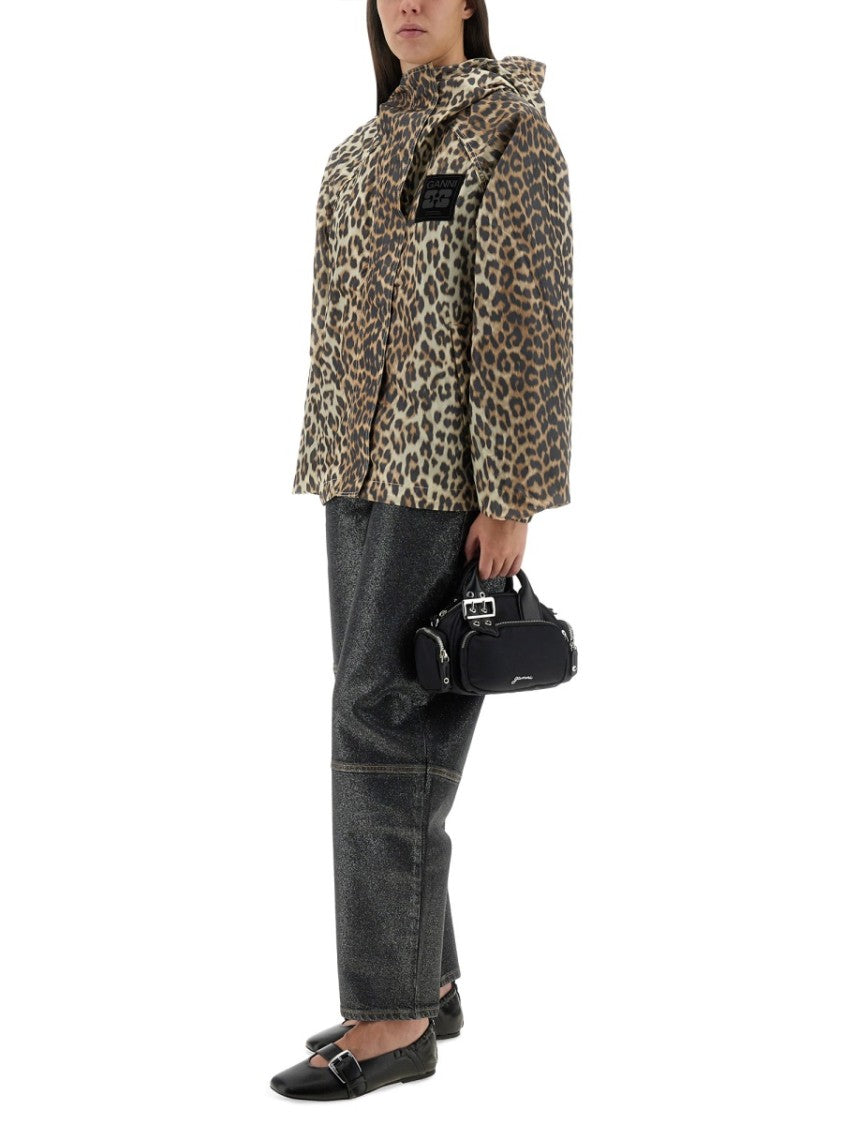 Ganni Leopard Print Jacket