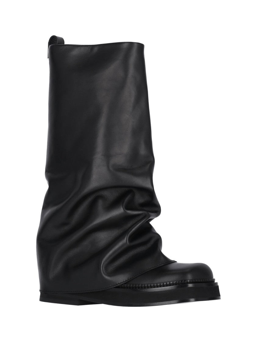 The Attico "Robin" Combat Boots – Black