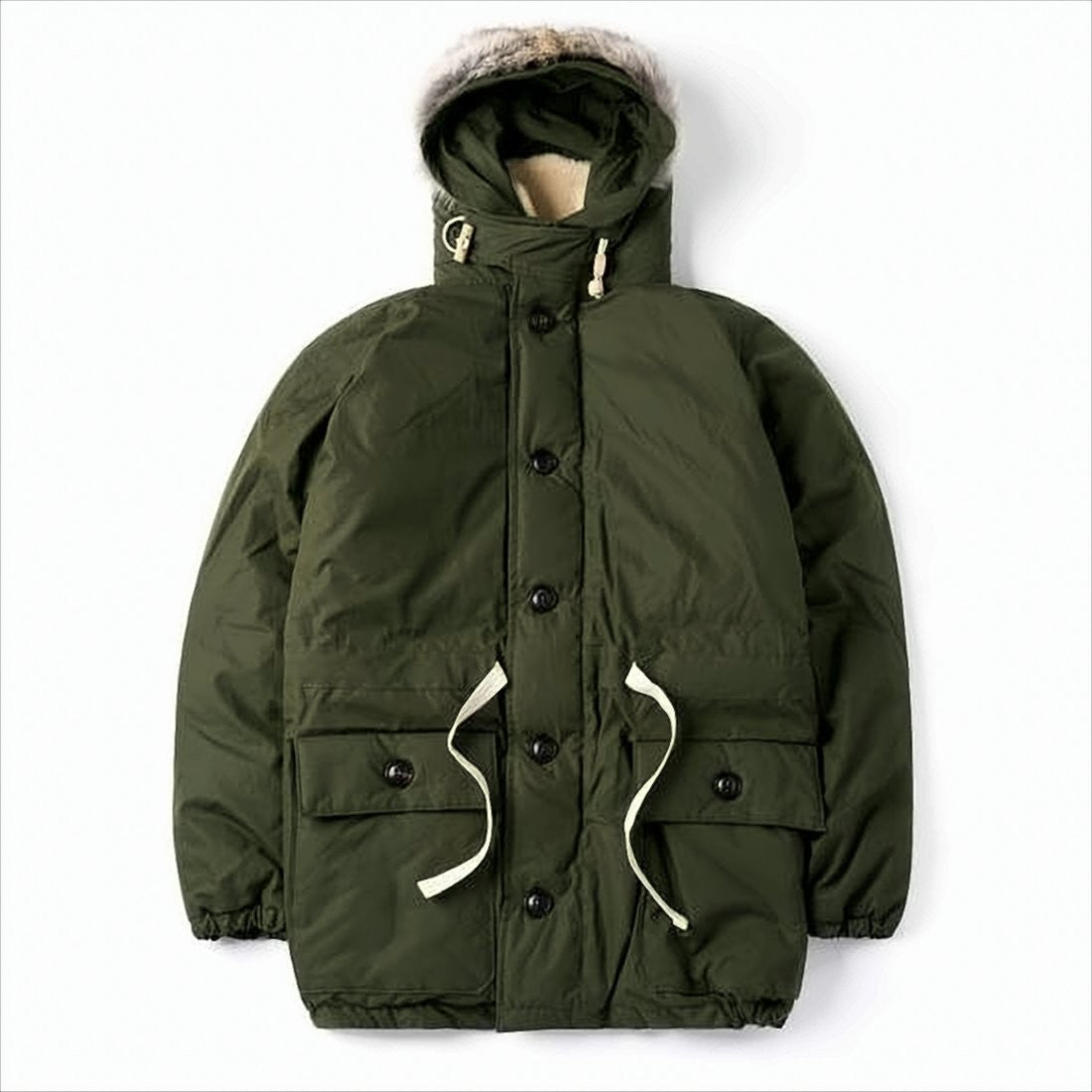 Nigel Cabourn Deep Olive Green Padded Jacket