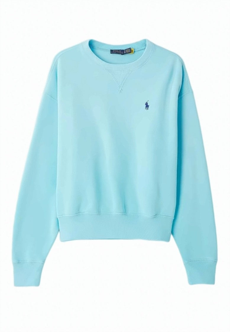 Polo Ralph Lauren Cropped Long-Sleeve Sweatshirt With Embroidered Logo