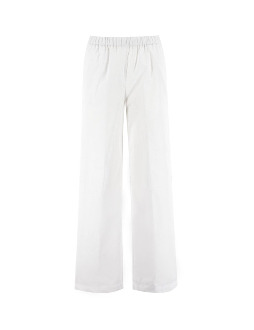 Aspesi White Cotton Trousers With Straight Leg