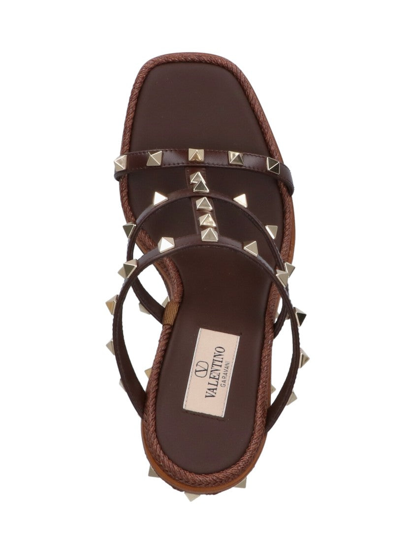 Valentino Garavani Brown Wedge Sandals
