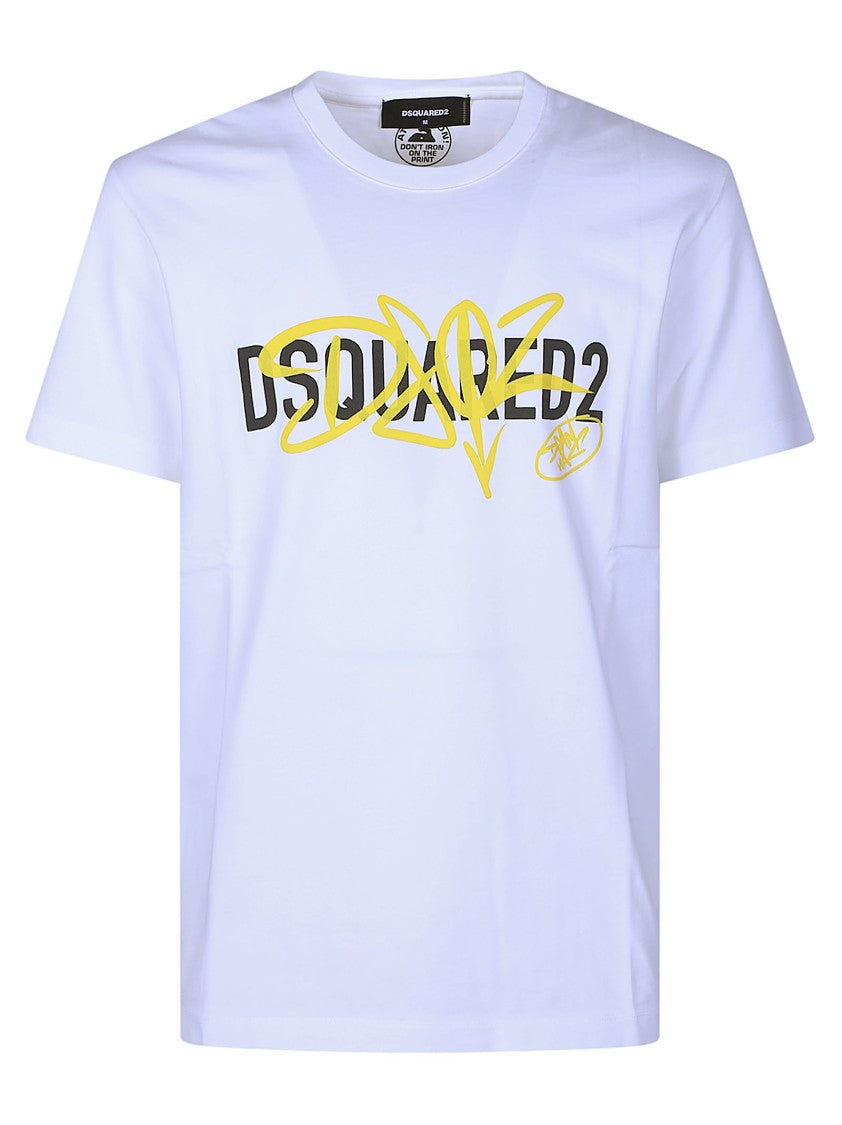 Dsquared2 Cool Fit Cotton Graphic T-Shirt