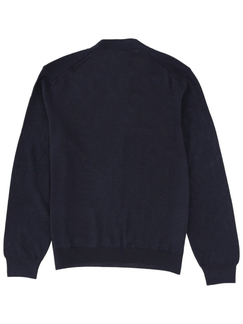 Maison Kitsuné Blue Fox Head Cardigan
