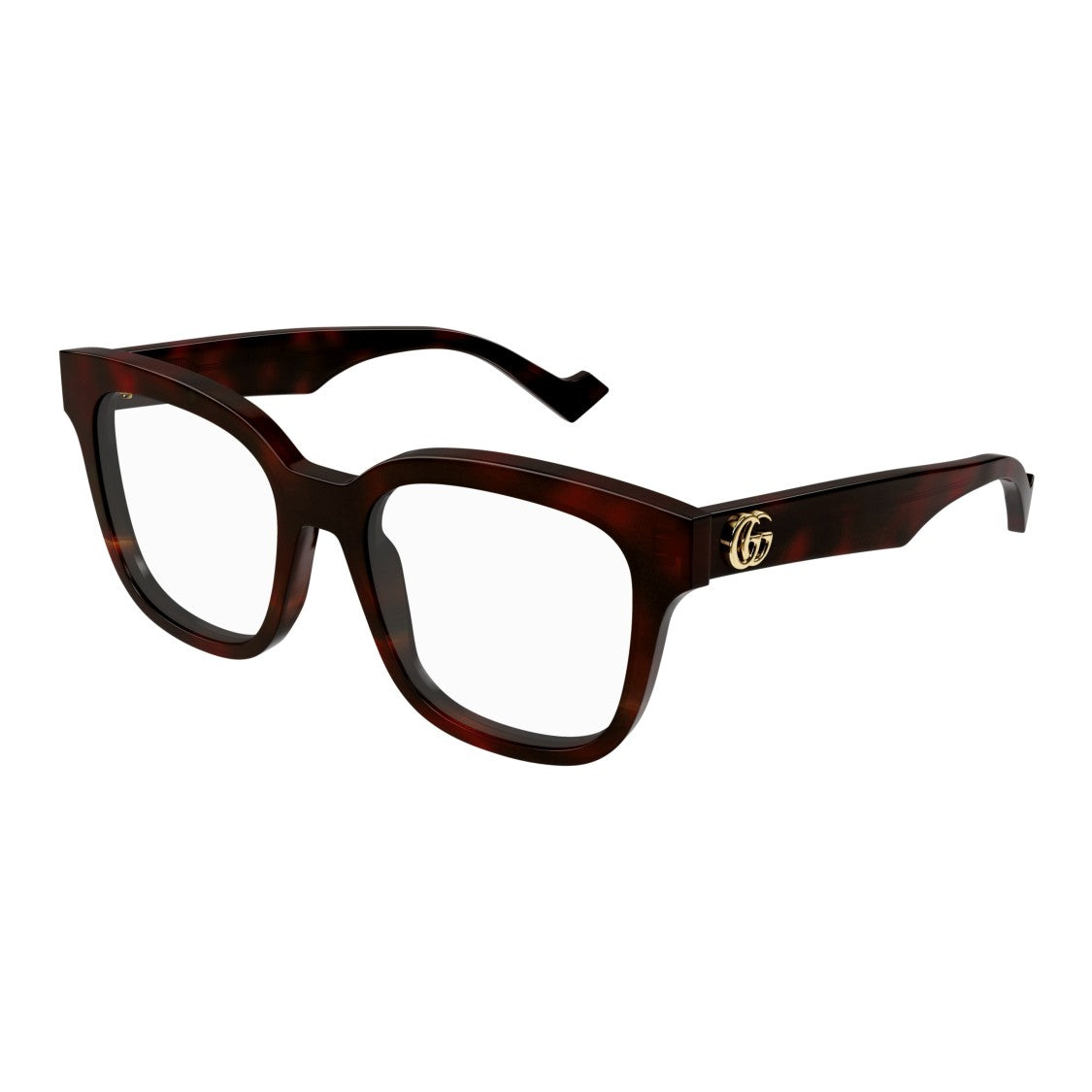 Gucci Gg0958o Oversized Tortoiseshell Square Frame Eyeglasses