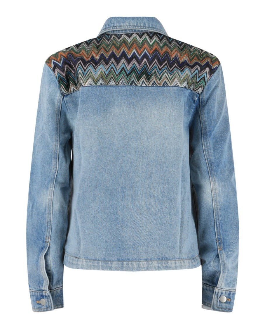 M Missoni Ombre Trim Denim Jacket