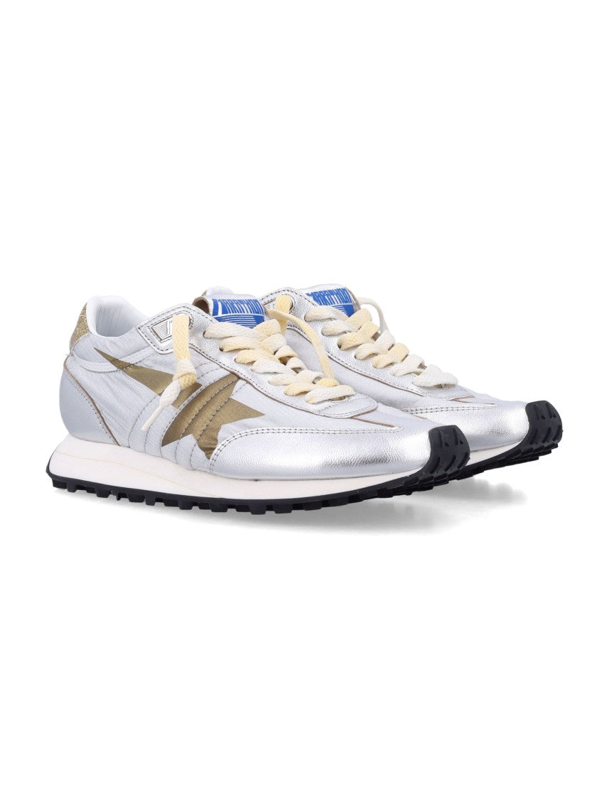 Golden Goose Metallic Silver Sneakers