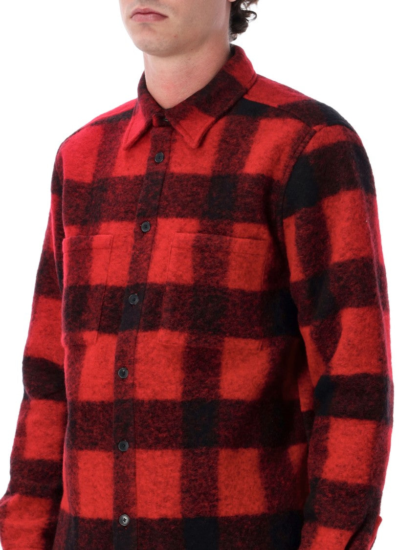 Portuguese Flannel Buffalo Check Button Shirt Jacket