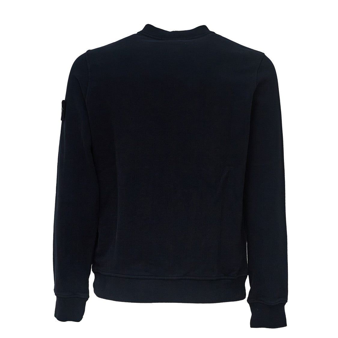 Stone Island Crew Neck Sweatshirt With Ribbed Finish And Buttoned Pocket