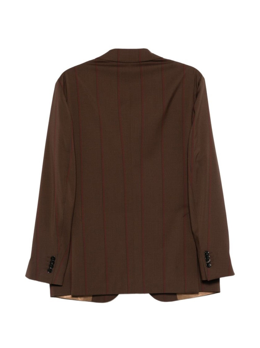 Gabriele Pasini Tailored Brown Pinstripe Suit