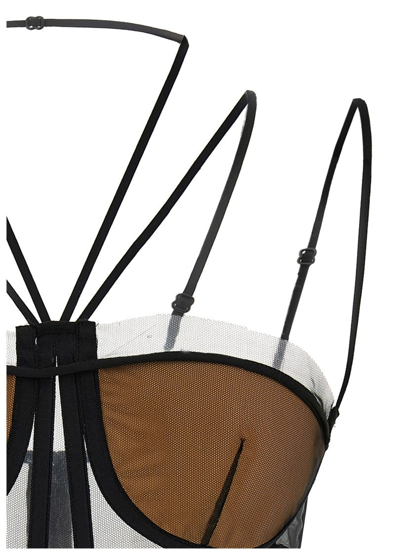 Nensi Dojaka 'Sheer Corset' Top