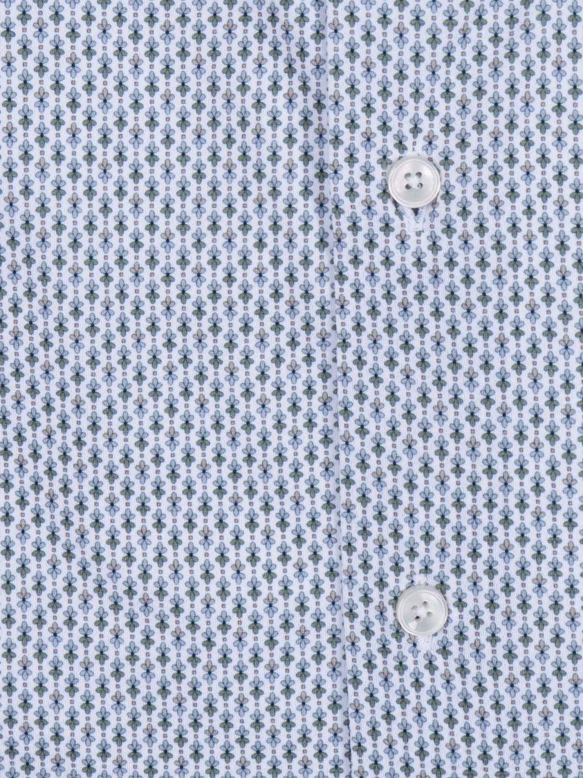 Xacus Geometric Pattern Classic Casual Shirt